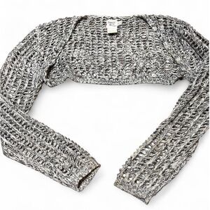 Princess Polly Marled Gray Knit Shrug
